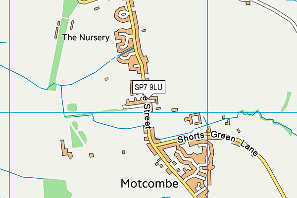 SP7 9LU map - OS VectorMap District (Ordnance Survey)