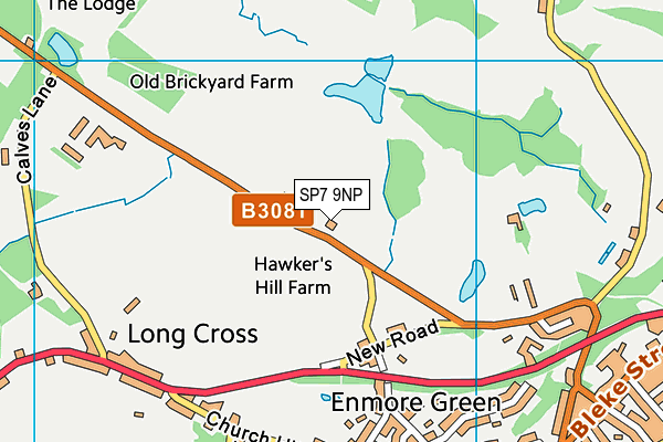 SP7 9NP map - OS VectorMap District (Ordnance Survey)