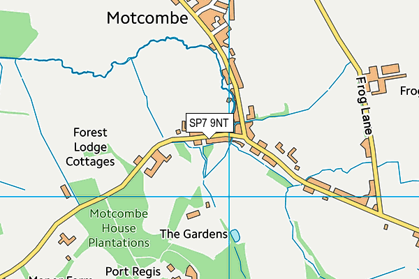 Motcombe C Of E Primary School map (SP7 9NT) - OS VectorMap District (Ordnance Survey)