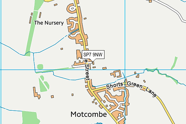 SP7 9NW map - OS VectorMap District (Ordnance Survey)