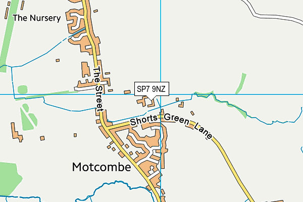 SP7 9NZ map - OS VectorMap District (Ordnance Survey)