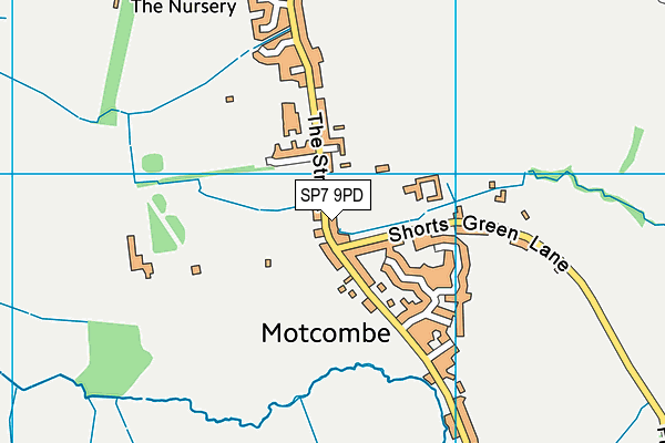 SP7 9PD map - OS VectorMap District (Ordnance Survey)