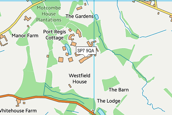Motcombe Park Sports Club map (SP7 9QA) - OS VectorMap District (Ordnance Survey)