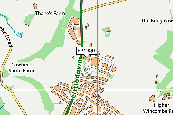 SP7 9QD map - OS VectorMap District (Ordnance Survey)