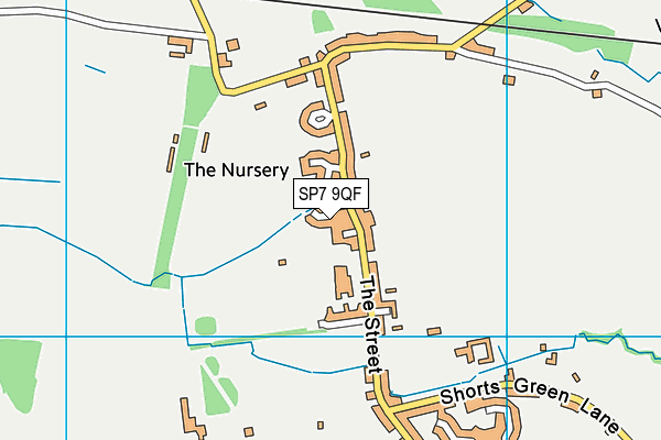 SP7 9QF map - OS VectorMap District (Ordnance Survey)