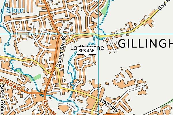 SP8 4AE map - OS VectorMap District (Ordnance Survey)