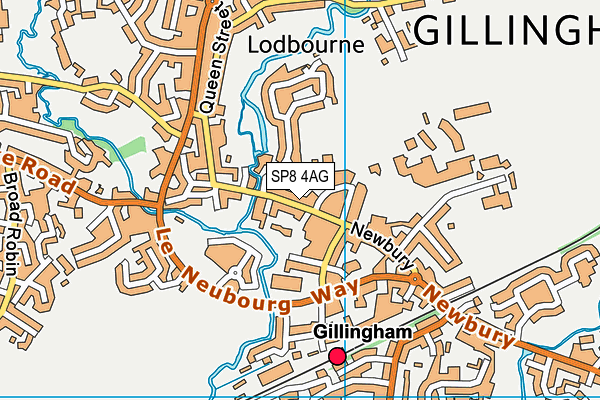 SP8 4AG map - OS VectorMap District (Ordnance Survey)