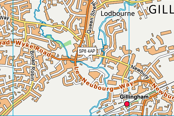 SP8 4AP map - OS VectorMap District (Ordnance Survey)