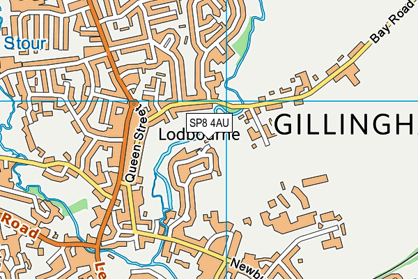 SP8 4AU map - OS VectorMap District (Ordnance Survey)