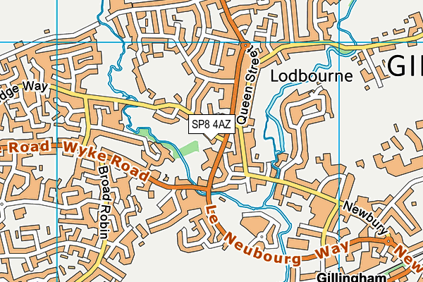 SP8 4AZ map - OS VectorMap District (Ordnance Survey)