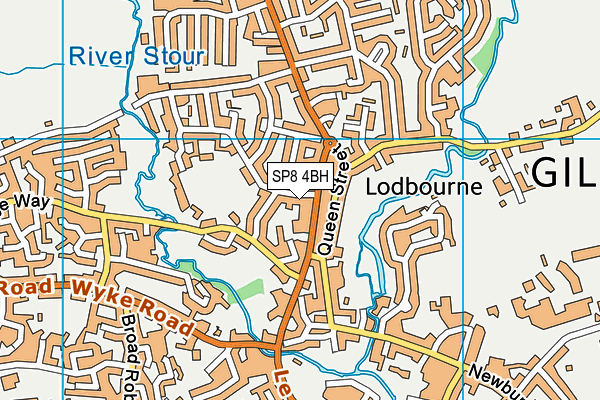 SP8 4BH map - OS VectorMap District (Ordnance Survey)