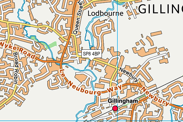 SP8 4BP map - OS VectorMap District (Ordnance Survey)