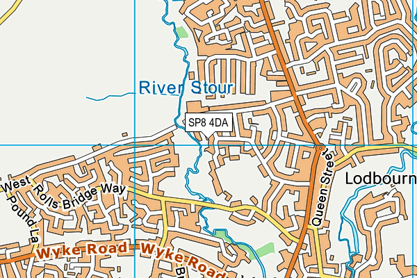 SP8 4DA map - OS VectorMap District (Ordnance Survey)