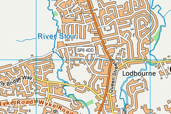 SP8 4DD map - OS VectorMap District (Ordnance Survey)