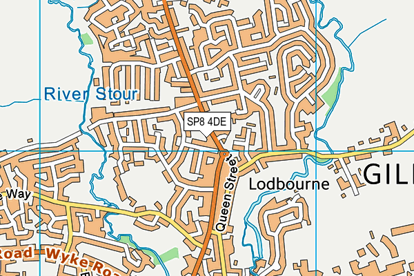 SP8 4DE map - OS VectorMap District (Ordnance Survey)