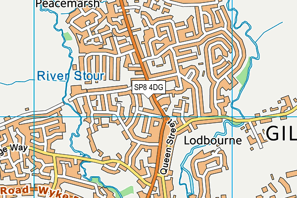 SP8 4DG map - OS VectorMap District (Ordnance Survey)