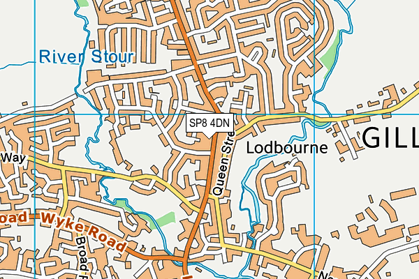 SP8 4DN map - OS VectorMap District (Ordnance Survey)