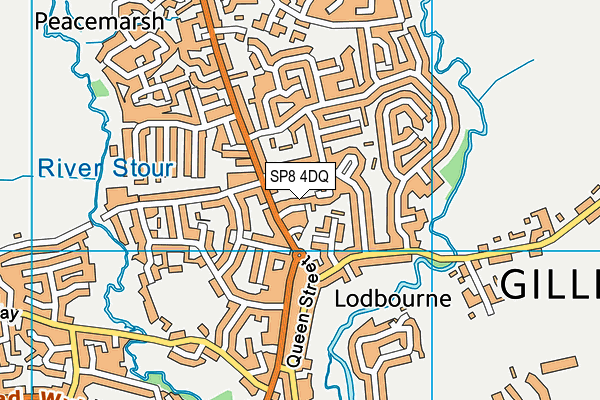 SP8 4DQ map - OS VectorMap District (Ordnance Survey)