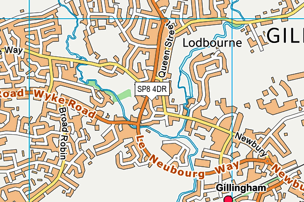 SP8 4DR map - OS VectorMap District (Ordnance Survey)