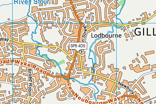 SP8 4DS map - OS VectorMap District (Ordnance Survey)