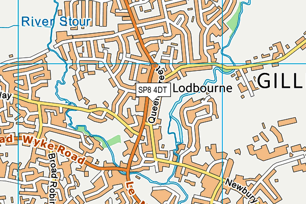 SP8 4DT map - OS VectorMap District (Ordnance Survey)