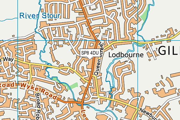 SP8 4DU map - OS VectorMap District (Ordnance Survey)