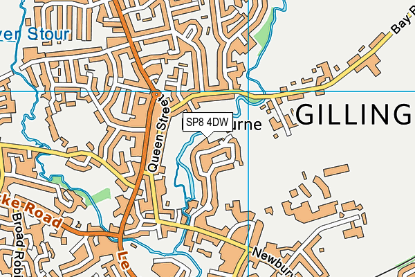 SP8 4DW map - OS VectorMap District (Ordnance Survey)
