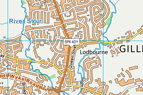 SP8 4DY map - OS VectorMap District (Ordnance Survey)