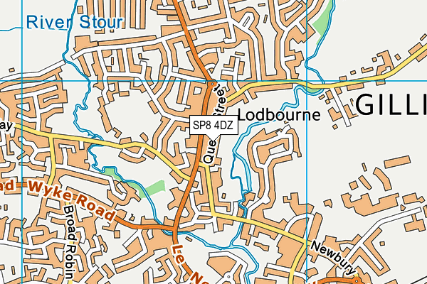 SP8 4DZ map - OS VectorMap District (Ordnance Survey)