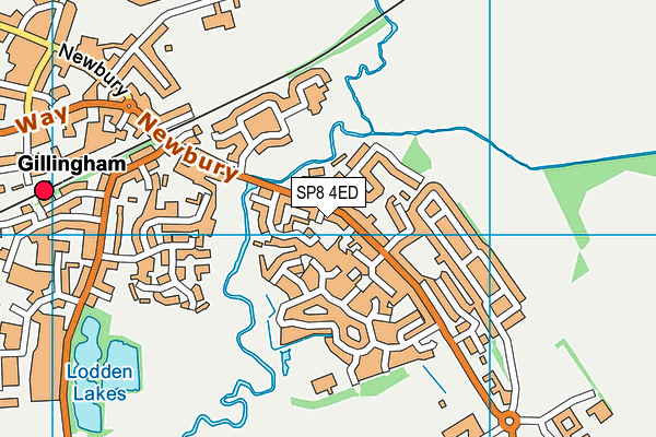 SP8 4ED map - OS VectorMap District (Ordnance Survey)