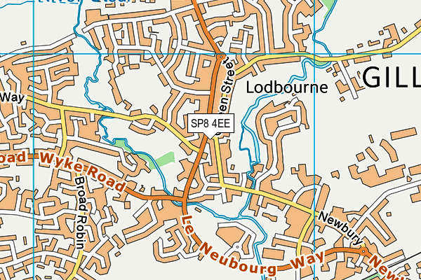 SP8 4EE map - OS VectorMap District (Ordnance Survey)