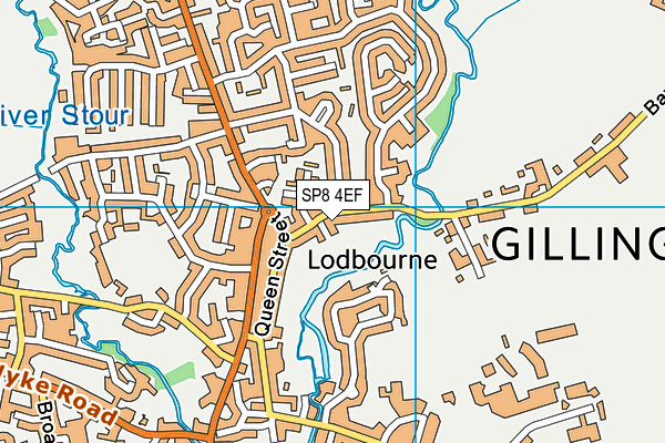 SP8 4EF map - OS VectorMap District (Ordnance Survey)