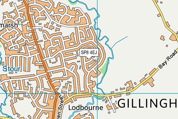 SP8 4EJ map - OS VectorMap District (Ordnance Survey)