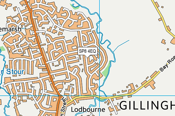 SP8 4EQ map - OS VectorMap District (Ordnance Survey)