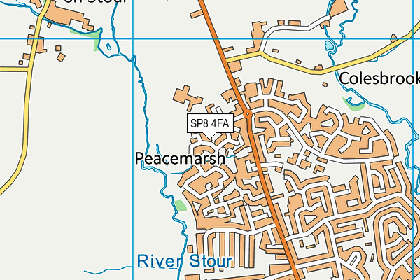 SP8 4FA map - OS VectorMap District (Ordnance Survey)