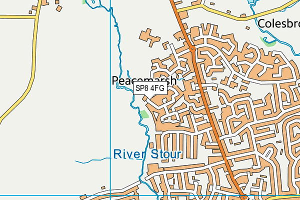 SP8 4FG map - OS VectorMap District (Ordnance Survey)