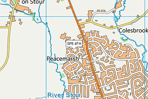 SP8 4FH map - OS VectorMap District (Ordnance Survey)