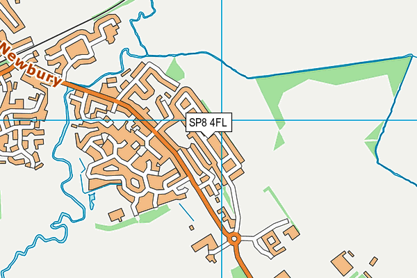 SP8 4FL map - OS VectorMap District (Ordnance Survey)