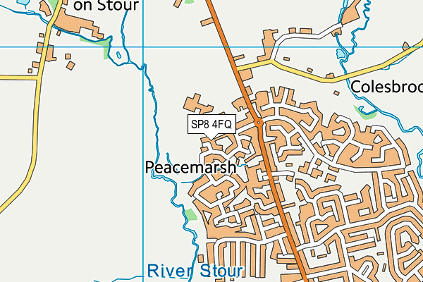 SP8 4FQ map - OS VectorMap District (Ordnance Survey)