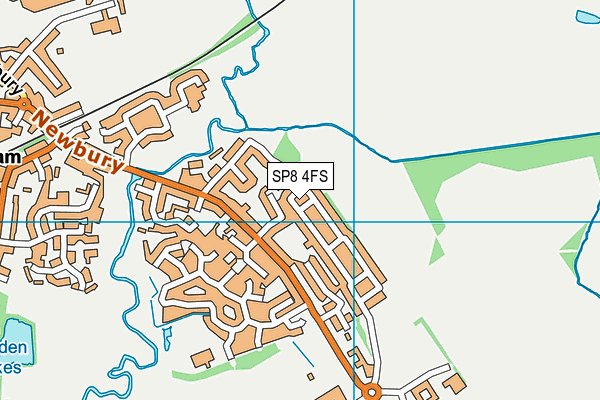SP8 4FS map - OS VectorMap District (Ordnance Survey)