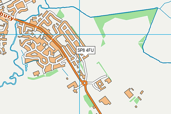 SP8 4FU map - OS VectorMap District (Ordnance Survey)