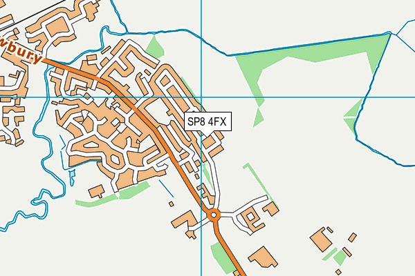 SP8 4FX map - OS VectorMap District (Ordnance Survey)