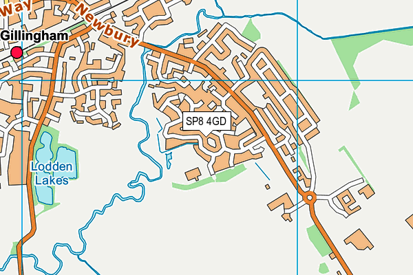 SP8 4GD map - OS VectorMap District (Ordnance Survey)