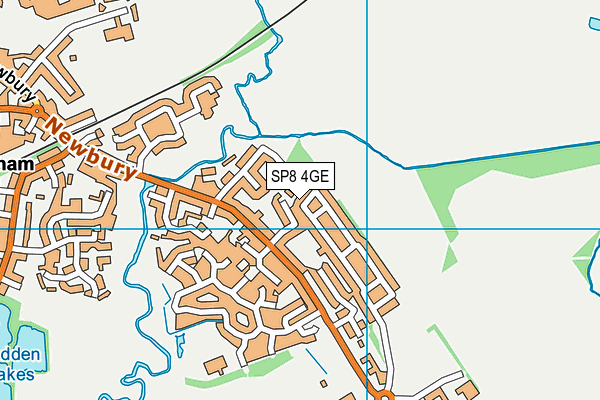 SP8 4GE map - OS VectorMap District (Ordnance Survey)