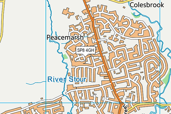 SP8 4GH map - OS VectorMap District (Ordnance Survey)