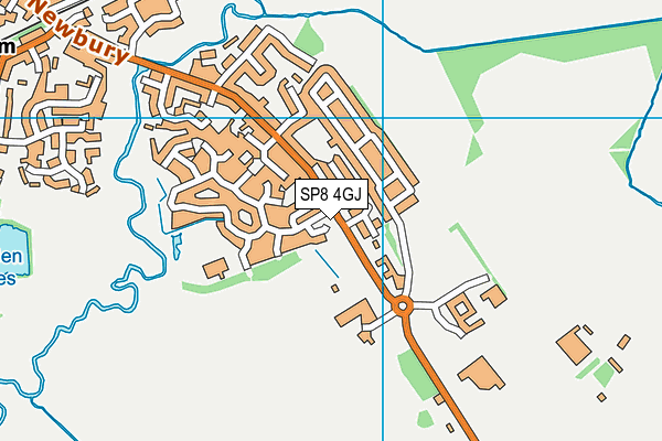 SP8 4GJ map - OS VectorMap District (Ordnance Survey)