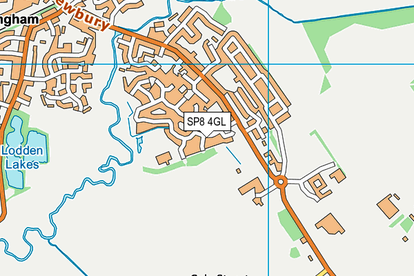 SP8 4GL map - OS VectorMap District (Ordnance Survey)