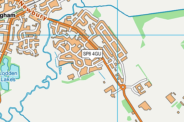 SP8 4GU map - OS VectorMap District (Ordnance Survey)