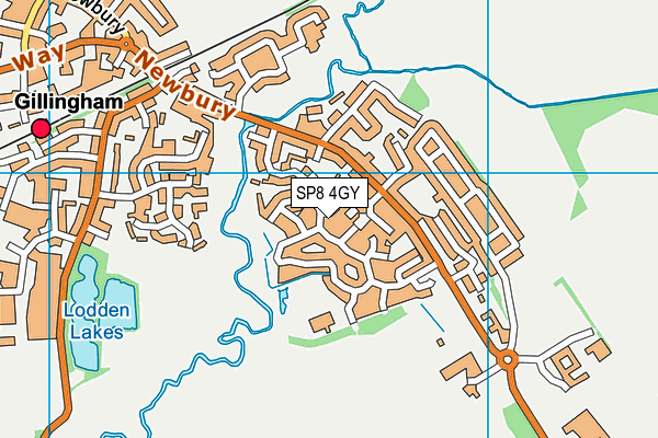 SP8 4GY map - OS VectorMap District (Ordnance Survey)