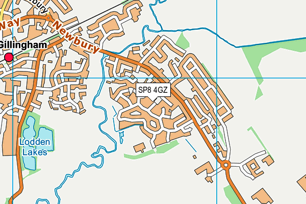 SP8 4GZ map - OS VectorMap District (Ordnance Survey)
